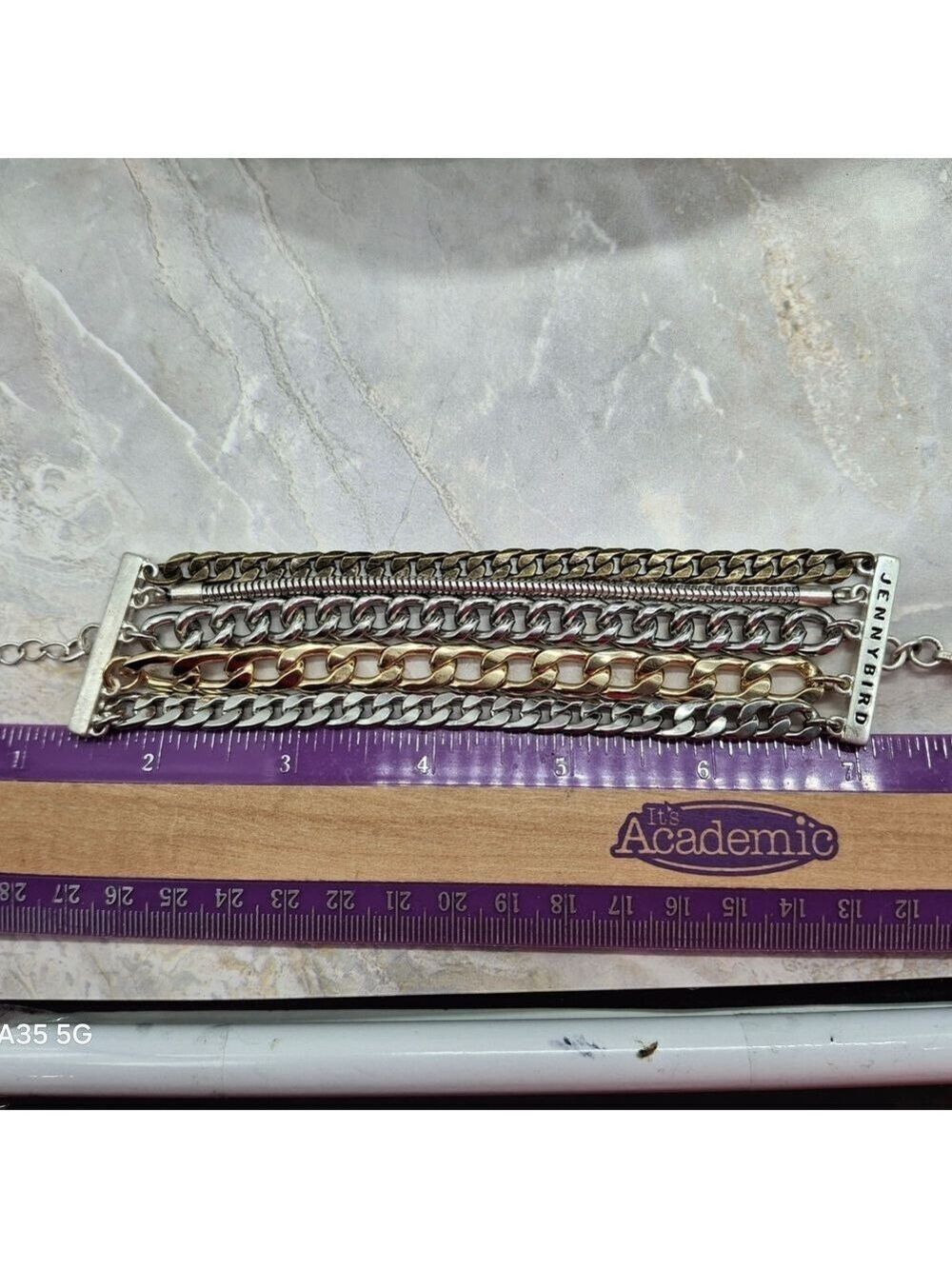 Jenny Bird Silver and Gold Chain Bracelet